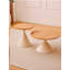 TABLE RONDE BLANC + BOIS