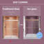 72'' - 76'' W X 76'' H Double Sliding Frameless Shower Door With 3/8 Inch (10Mm) Clear Glass-114613361