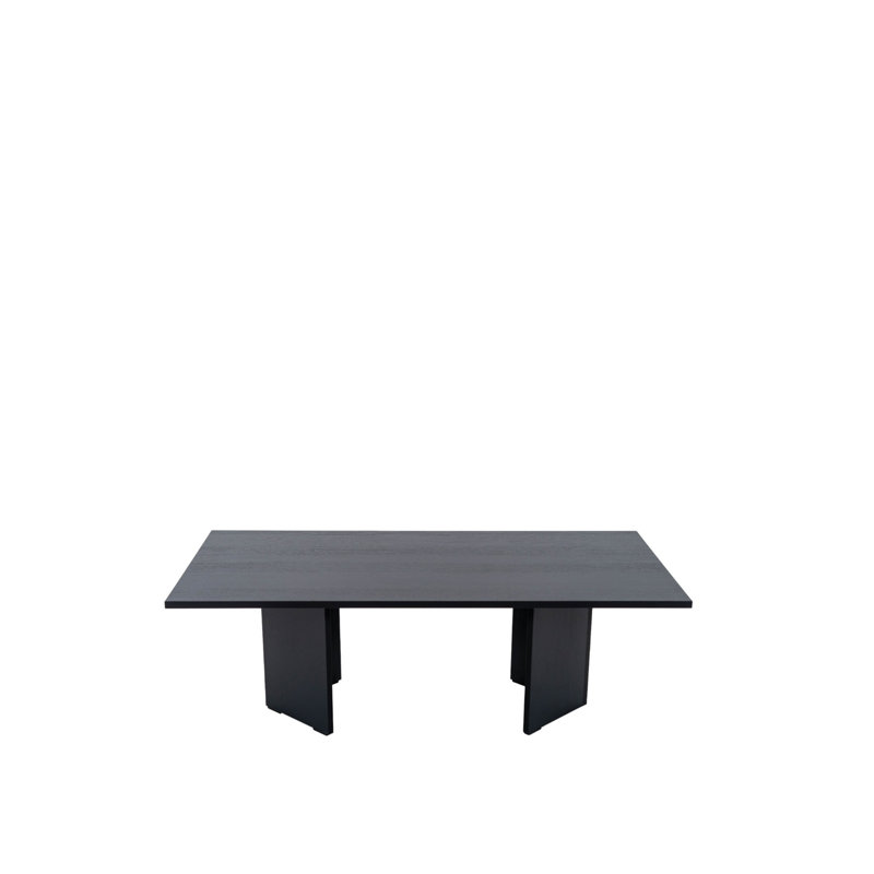 Rectangular Slab-Base Coffee Table, Black, Black