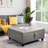 Strunk Vegan 35.4" Wide Air Leather Button Tufted Upholstered Lift-Top Large Ottoman Square Storage Bench-85858536