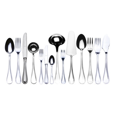 Boheme 113 - Piece Stainless Steel Flatware Set - Service for 12