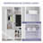 4 Piece Wall Unit Tv Stand With Bookshelf, Modern Tv Console Table Media Large Entertainment Center With Open Shelves For Tvs Up To 65", Living Room Wine Cabinet Display Cabinet, White