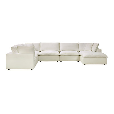 Canapé modulaire réversible de coin de 59 po avec repose-pieds Ellaria