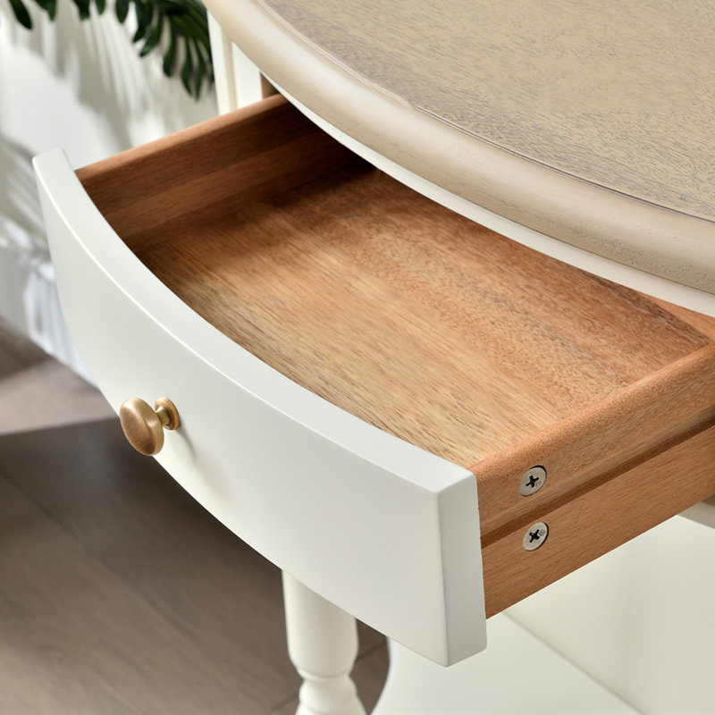 Cream Style Solid Wood Console Table