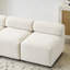 Canapé modulaire 3 pièces sans accoudoirs 3 pièces Evelyn de 78 po pour salon, chambre à coucher et bureau