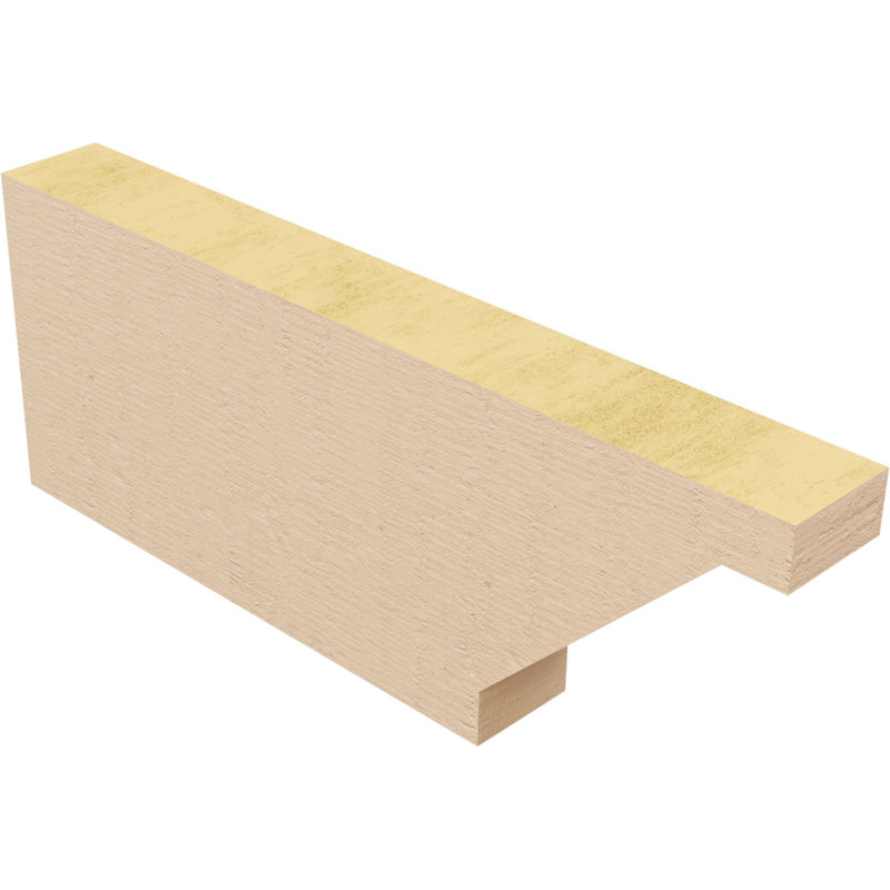 Burlington Woodgrain TimberThane Rafter Tail, Primed Tan, 6" H x 16" W x 2" D