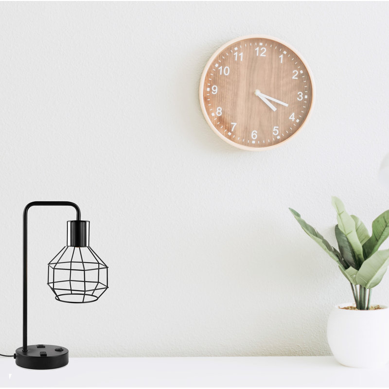 Lampe de table USB avec prise de courant à 2 broches USB Edison