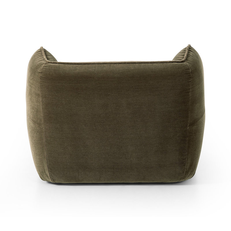 Garland Swivel Club Chair, Olive Performance Velvet