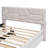 Upholstered Platform Bed with Brick Pattern Headboard and Trundle-1698718385