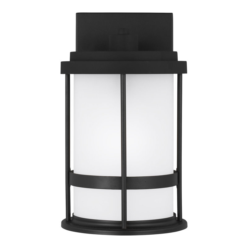 Petite lanterne murale d'extérieur Wilburn , Noir, 60 W, H 10,25 po x l 6 po x P 6 po