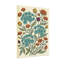 Motif floral de plantes et de fleurs avec des fleurs bleues et oranges-1794133755