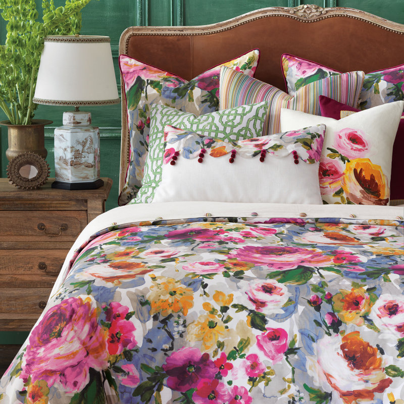 Tresco Cotton Blend Floral Duvet Cover, Daybed Duvet Cover