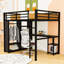 Lit mezzanine en métal avec garde-robe et bureau-24043206-24043207