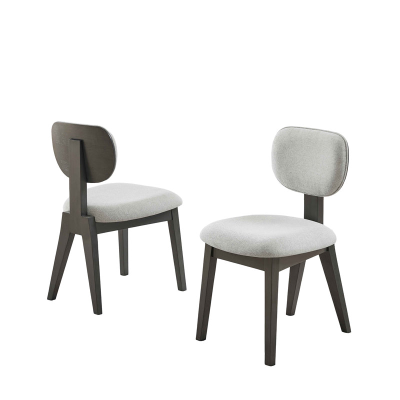 Ensemble de 2 chaises de salle à manger rembourrées Valencia avec structure en bois Valencia