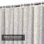 Rideau de douche imperméable à motif floral abstrait rétro avec 12 crochets-643224016