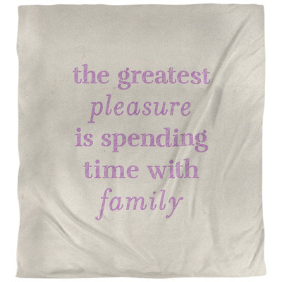 Housse de couette réversible à l’écriture "quotes love family"