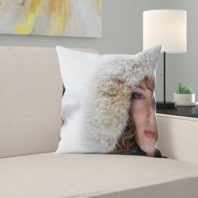 Woman Square Pillow Cover & Insert