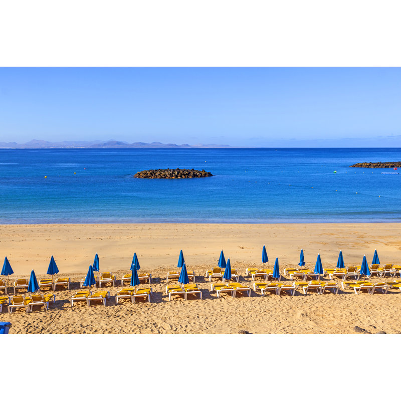 Beach Of Playa Blanca - Wrapped Canvas Print, 30cm H x 46cm W x 3.8cm D