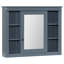 Pharmacie murale 35 "x 28" avec miroir et 6 tablettes ouvertes | Idée de cadeau-356891994