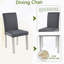 Ensemble de table de salle à manger 5 pièces avec table rectangulaire et chaises rembourrées, avec décoration en cristal pour une expérience culinaire élégante
