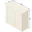 30" W x 30" H Soft White Shaker Ready-to-Assemble Wall Cabinet with Solid Wood Doors