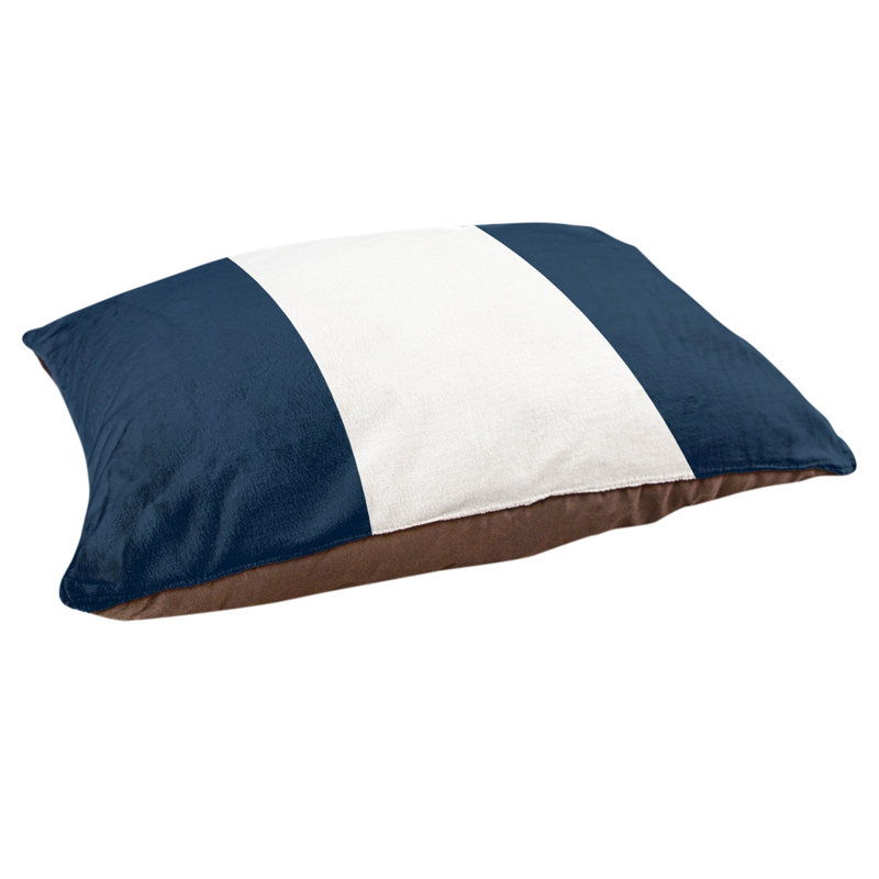 Coussin Los Angeles Anaheim, Moyen (l 40 po x P 30 po x H 6,5 po), Bleu / blanc