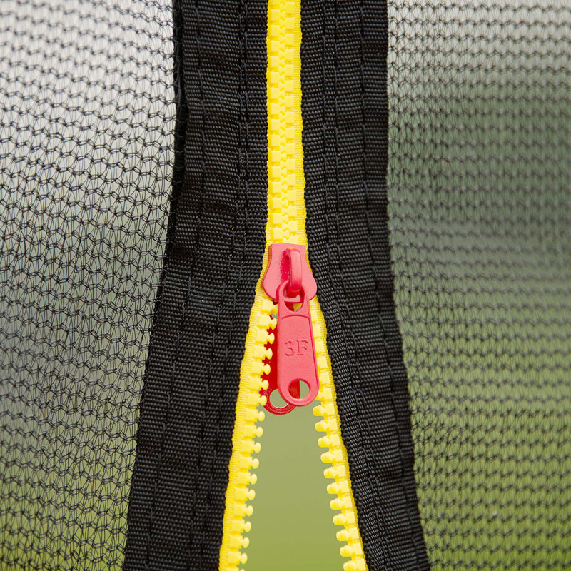 Trampoline d'extérieur avec caractéristiques de sécurité avancées et fabrication durable, Vert