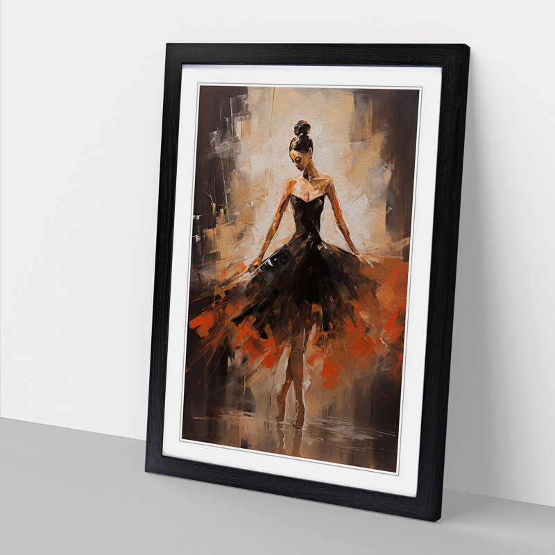 Single Picture Frame Print on Wood, Black Framed, 46cm H x 34cm W