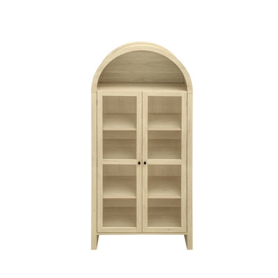 Armoires modernes, hauteur de 69,58 po avec tablettes réglables, porte en acrylique pour une armoire de rangement intérieure élégante, espace de vie confortable à thème