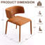 Chaise d'appoint rembourrée en cuir avec siège rembourré et siège en cuir Saddle-1474168135-1474168188