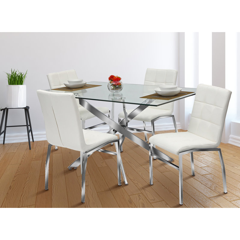 Ensemble repas pour 4 personnes Malak, Blanc