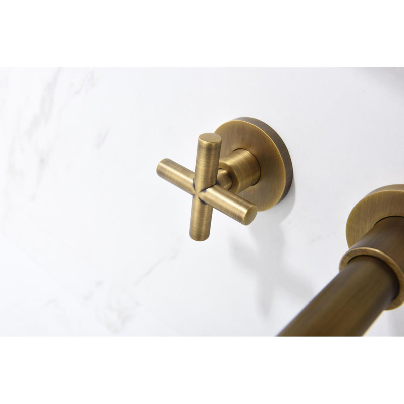 Bathroom Faucet Wall Mounted Bathroom Sink Faucet, Bronze