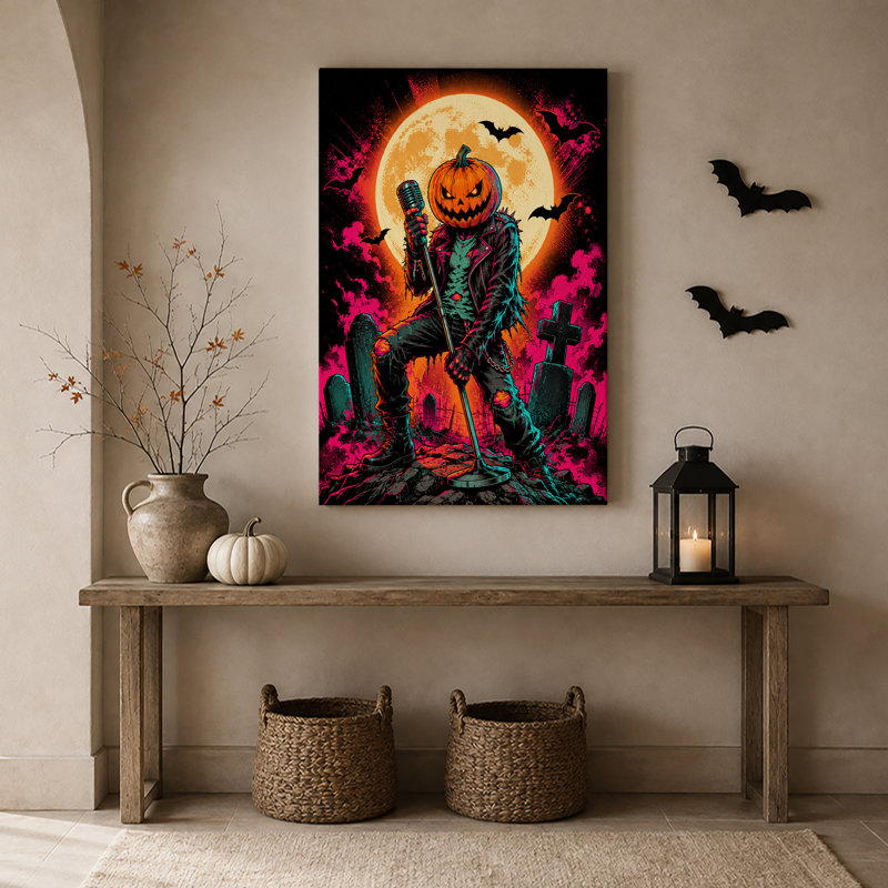 Jack O Lantern Rocker, H 18 po x l 12 po