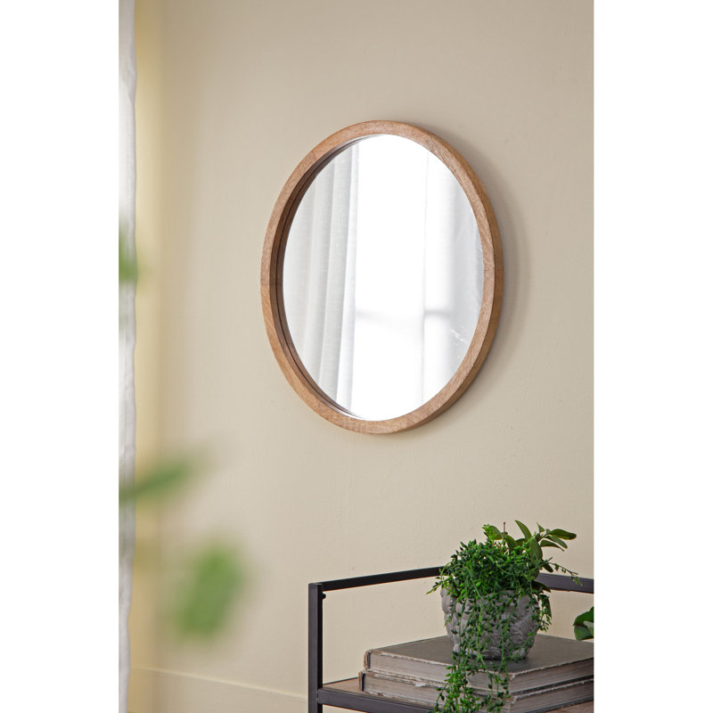 Miroir mural 20 po en X dans un cadre en bois de manguier. Convient à différents espaces: salon, salle à manger, salle de bain, bureau. Améliore la luminosité de la pièce et augmente la perception de l'espace. Minimaliste. 50% miroir, 40%