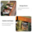 Buffet en bois massif 59,06 po