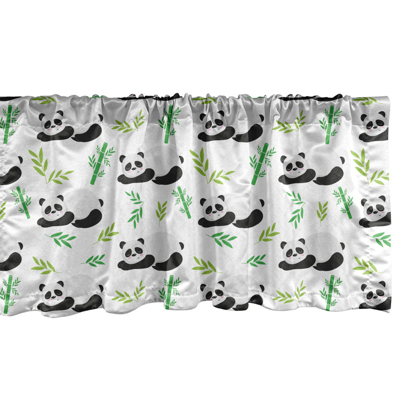Paquet de 2 feuilles de panda endormi Ambesonne Forest Life, L 54 po x L 18 po
