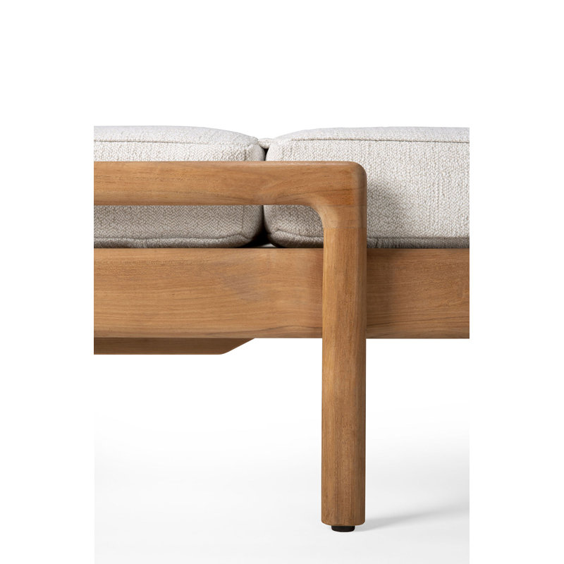 Jack Outdoor Chaise Lounge Cushion, Off White