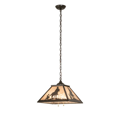 Luminaire suspendu carré 16 po Cowboy
