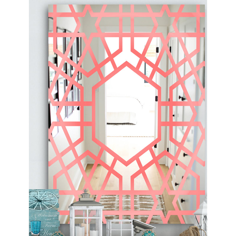 Miroir mural Hexed, H 24 po x l 32 po