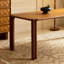 Grande table de salle à manger rectangulaire haut de gamme brune-731864438