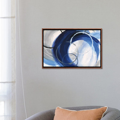 Indigo Rings - Framed Wall Art Print