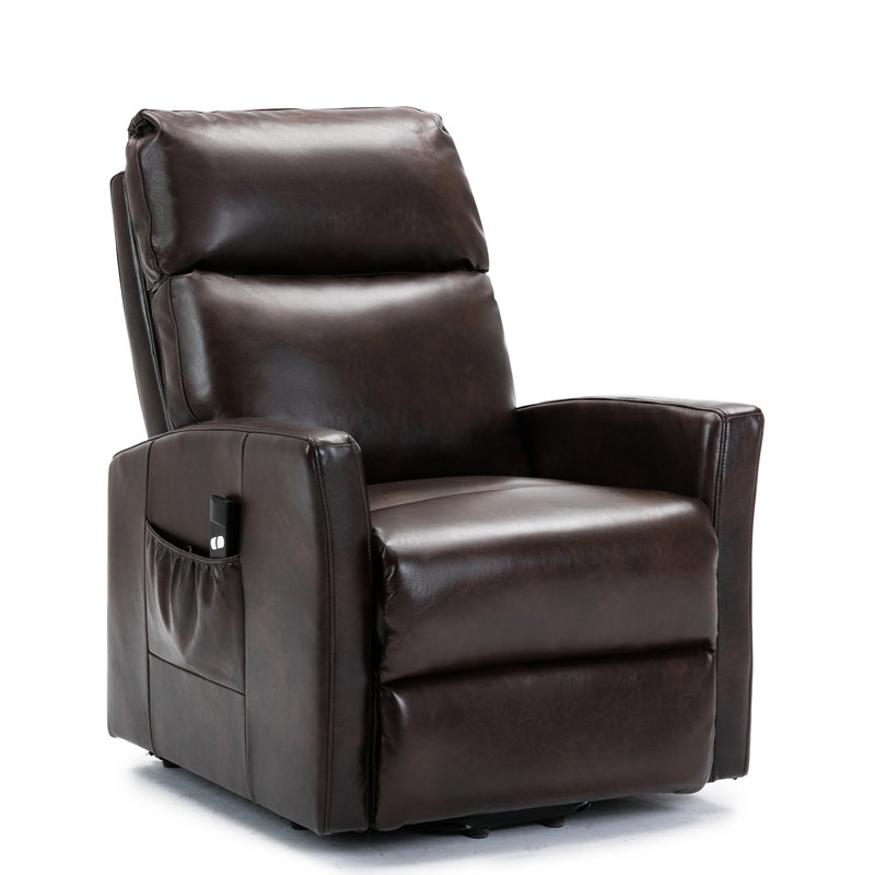 Fauteuil inclinable lève-personne électrique en similicuir Cacilda, Grey