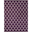 Tapis à motif géométrique mauve Cara-Leigh-712895563