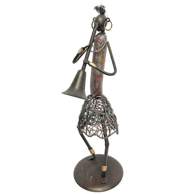 Figurine à trompette musicale en métal Kensett