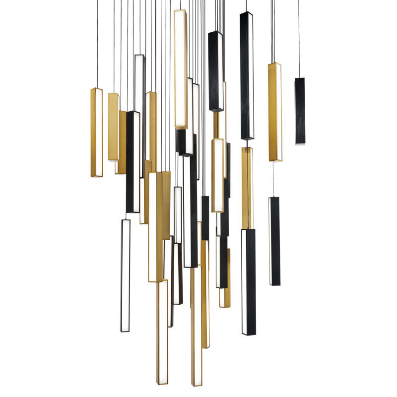Chaos - Light LED Cluster Pendant, 30" H x 36" W x 26" D, 41