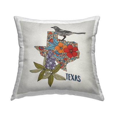 Polyester Throw Square Indoor/Outdoor Pillow Cover & Insert