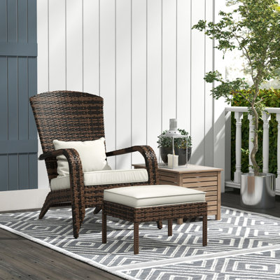 Fauteuil blanc crème - Détendez-vous dans votre jardin. Dossier haut, siège spacieux et confortable. Idéal pour les espaces extérieurs comme la terrasse, le jardin ou la cour.