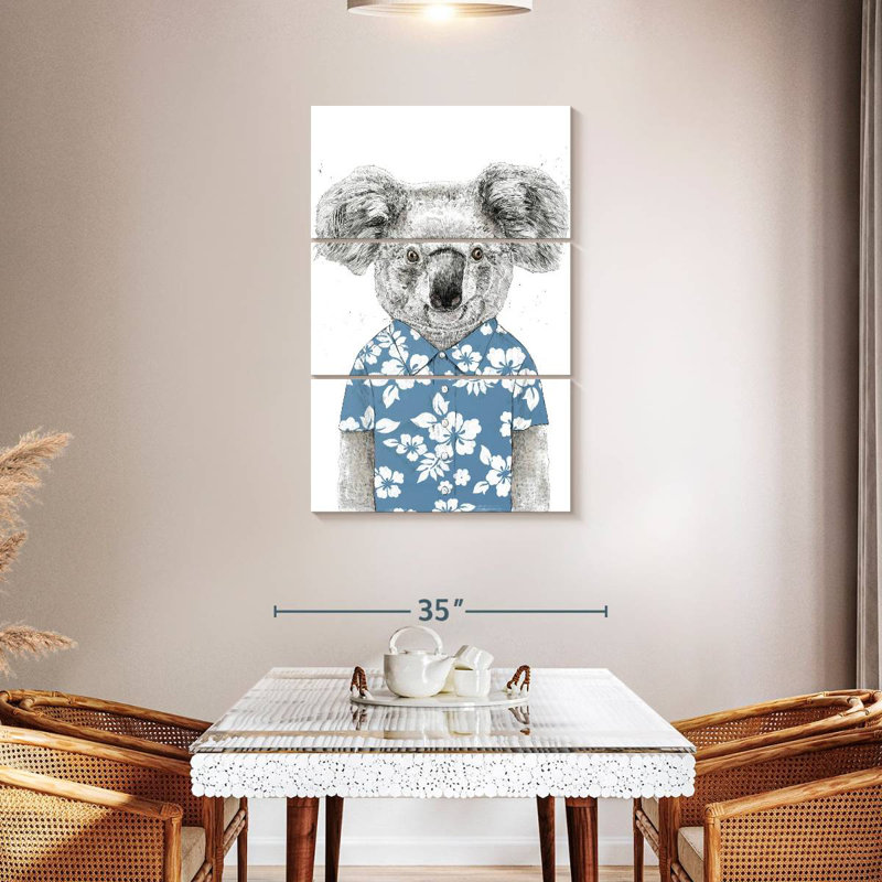 Summer Koala, 45" H x 28" W