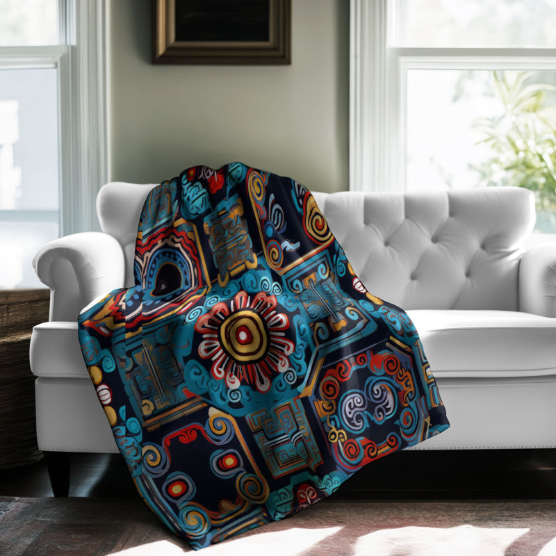 Ethnic Harmony - 1 Piece Premium Blanket, 50" W x 60" L