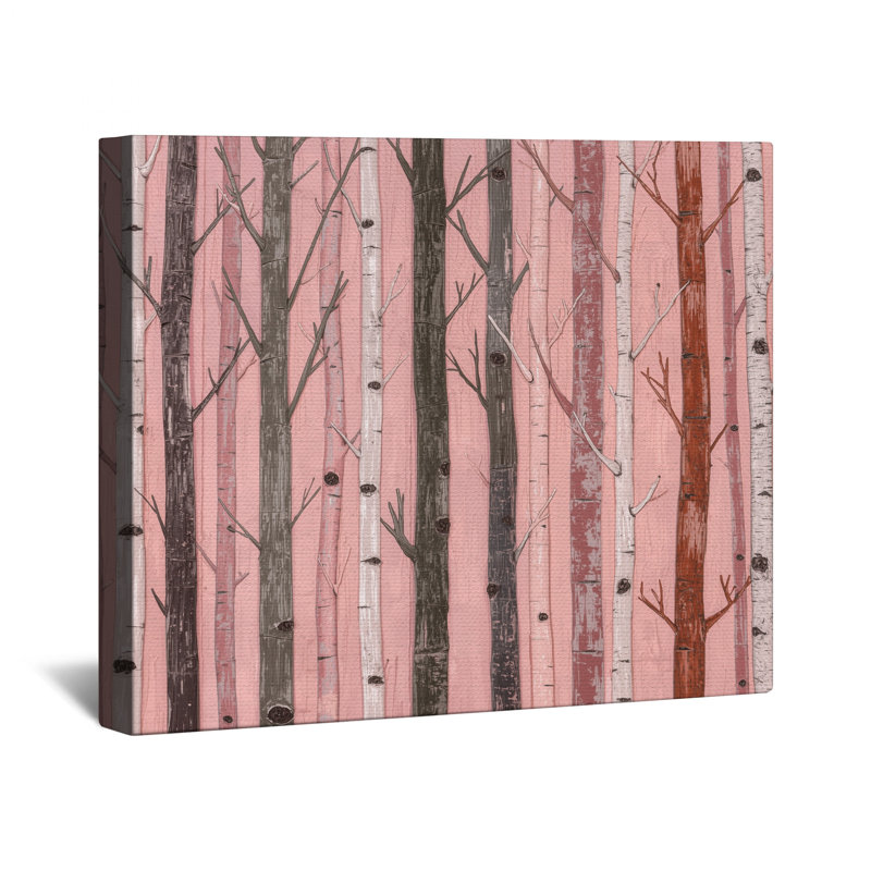 Tall Birch Trees Canvas Gallery Wrap , 32 x 32 inches